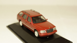 Mercedes E320 W124 бордовый, Herpa 1:43