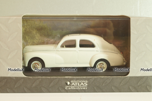 Peugeot 203 1948, white, Atlas 1:43