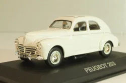 Peugeot 203 1948, white, Atlas 1:43