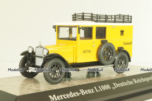Mercedes-Benz L1000 "Deutsche Reichspost" yellow,  010644, Premium Classixxs 1:43
