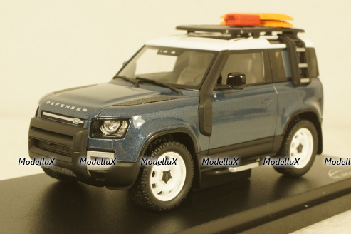 Land Rover Defender 90 2020 Tasman Blue, ALM410702, Almost Real 1:43