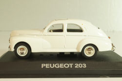Peugeot 203 1948, white, Atlas 1:43