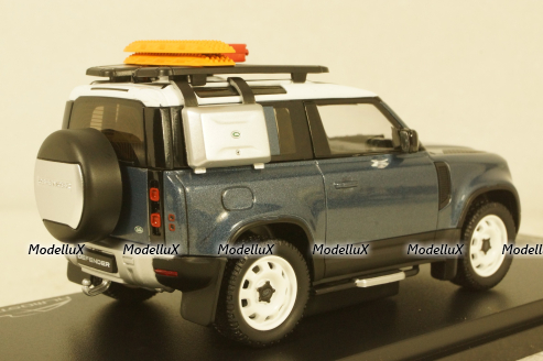 Land Rover Defender 90 2020 Tasman Blue, ALM410702, Almost Real 1:43