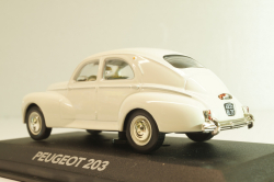 Peugeot 203 1948, white, Atlas 1:43