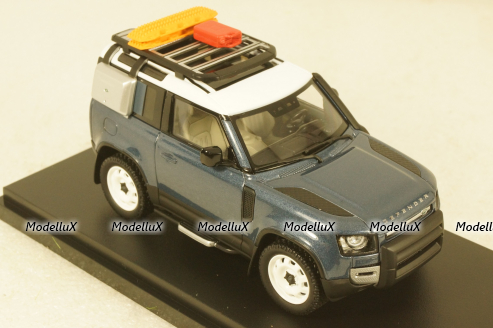 Land Rover Defender 90 2020 Tasman Blue, ALM410702, Almost Real 1:43