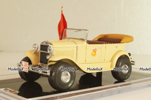 Газ-А на шинах "сверхбалон" Автопробег 1933г, бежевый, TR4836, TruckTyr 1:43