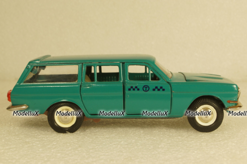 Газ-2402 Волга, такси, зеленая, Тантал/Радон  1:43