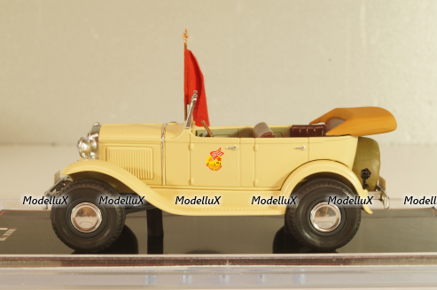 Газ-А на шинах "сверхбалон" Автопробег 1933г, бежевый, TR4836, TruckTyr 1:43