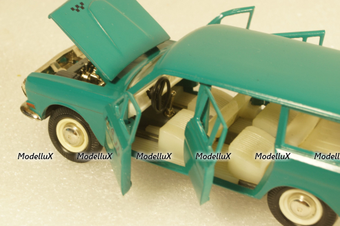 Газ-2402 Волга, такси, зеленая, Тантал/Радон  1:43