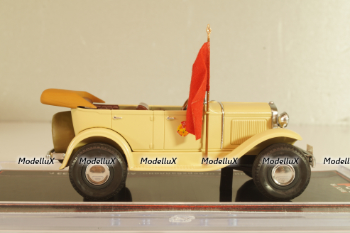 Газ-А на шинах "сверхбалон" Автопробег 1933г, бежевый, TR4836, TruckTyr 1:43