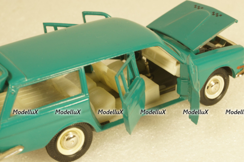 Газ-2402 Волга, такси, зеленая, Тантал/Радон  1:43