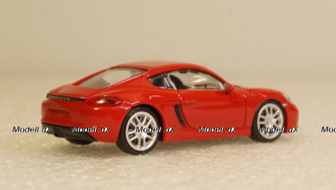 Porsche 718 Cayman 2016 red, 870065222, Minichamps 1:87
