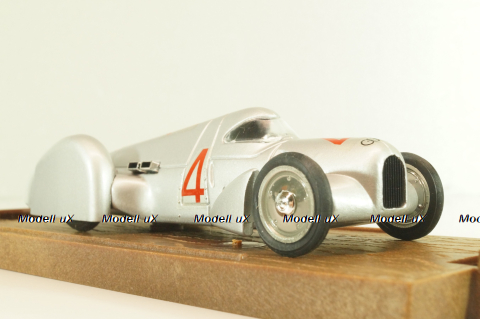 Auto Union Rekordwagen HP 370 #4 1937, silver, R108, Brumm 1:43