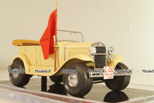 Газ-А на шинах "сверхбалон" Автопробег 1933г, бежевый, TR4836, TruckTyr 1:43