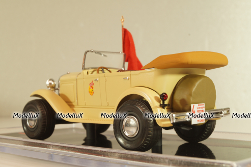 Газ-А на шинах "сверхбалон" Автопробег 1933г, бежевый, TR4836, TruckTyr 1:43