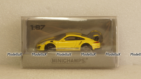 Porsche 911 GT3 RS 2013 yellow, 870063225, Minichamps 1:87