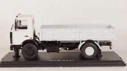МАЗ-5337 бортовой, серый (поздний),  SSM1175, SSM 1:43