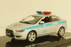 Mitubishi Lancer Kazakhstan Police 2010 silver / blue, 29318, Vitesse 1:43