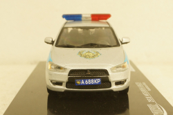 Mitubishi Lancer Kazakhstan Police 2010 silver / blue, 29318, Vitesse 1:43