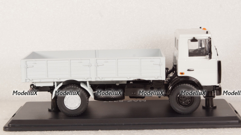 МАЗ-5337 бортовой, серый (поздний),  SSM1175, SSM 1:43