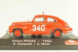 Volvo PV544 #340 rally Monte Carlo 1962, E.Rosqvist/U.Wirth, red, Rally Monte Carlo Legendary rally cars, Atlas 1:43