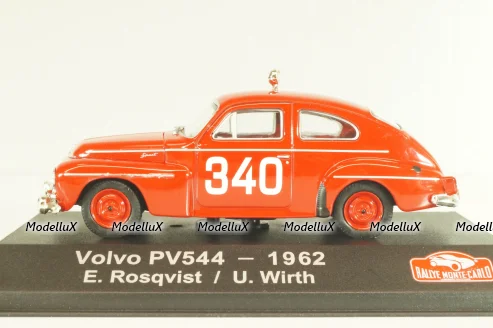 Volvo PV544 #340 rally Monte Carlo 1962, E.Rosqvist/U.Wirth, red, Rally Monte Carlo Legendary rally cars, Atlas 1:43