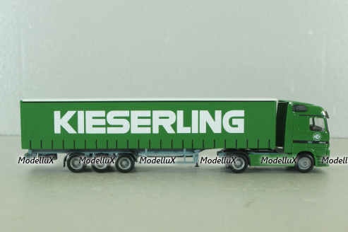 Mercedes Actros 1843 with semi trailer "Kieserling" green, 159456, Herpa 1:87