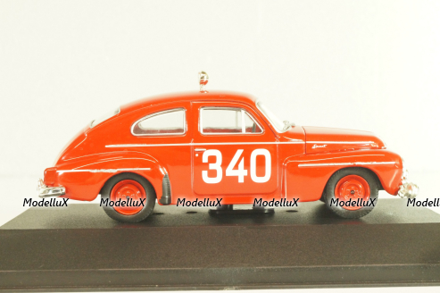 Volvo PV544 #340 rally Monte Carlo 1962, E.Rosqvist/U.Wirth, red, Rally Monte Carlo Legendary rally cars, Atlas 1:43