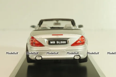Mercedes-Benz SL 500 Cabriolet 2001 (R230), silver, 43005SW, Welly 1:43