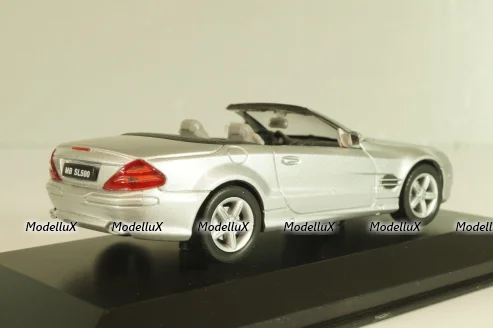 Mercedes-Benz SL 500 Cabriolet 2001 (R230), silver, 43005SW, Welly 1:43