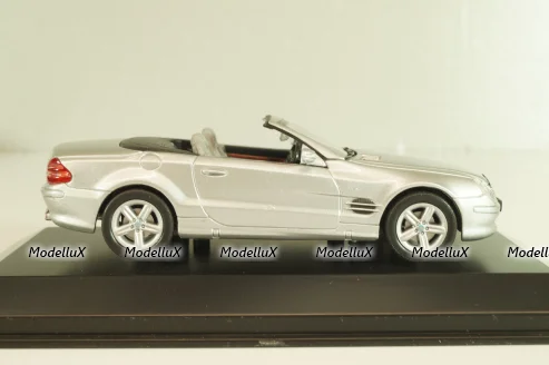 Mercedes-Benz SL 500 Cabriolet 2001 (R230), silver, 43005SW, Welly 1:43
