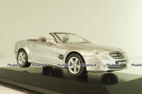 Mercedes-Benz SL 500 Cabriolet 2001 (R230), silver, 43005SW, Welly 1:43