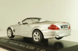 Mercedes-Benz SL 500 Cabriolet 2001 (R230), silver, 43005SW, Welly 1:43