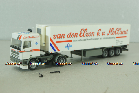 Daf 95 with semi trailer Holland, white, Herpa 1:87