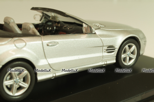 Mercedes-Benz SL 500 Cabriolet 2001 (R230), silver, 43005SW, Welly 1:43