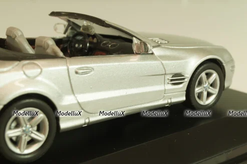 Mercedes-Benz SL 500 Cabriolet 2001 (R230), silver, 43005SW, Welly 1:43
