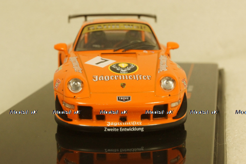 Porsche 911 (993) RWB #7 Rauh-Welt Jägermeister orange, MOC210, IXO 1:43