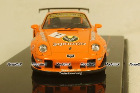 Porsche 911 (993) RWB #7 Rauh-Welt Jägermeister orange, MOC210, IXO 1:43