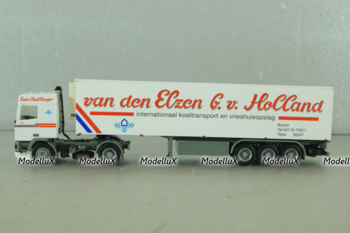 Daf 95 with semi trailer Holland, white, Herpa 1:87