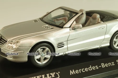 Mercedes-Benz SL 500 Cabriolet 2001 (R230), silver, 43005SW, Welly 1:43
