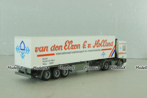 Daf 95 with semi trailer Holland, white, Herpa 1:87