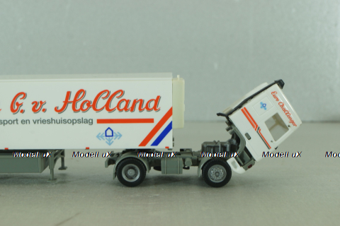 Daf 95 with semi trailer Holland, white, Herpa 1:87