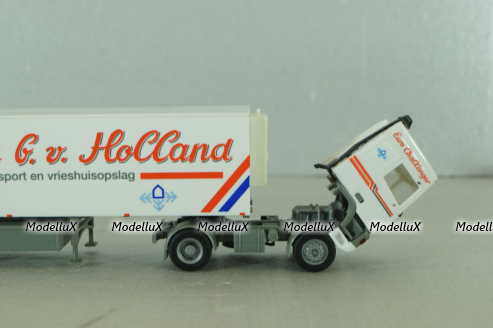 Daf 95 with semi trailer Holland, white, Herpa 1:87