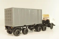 Камаз-5410 с п/прицепом контейнеровозом, белый/серый, Арек 1:43