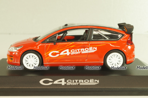 Citroen C4 Sport 3 door 2007, red, Altaya 1:43
