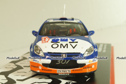 Peugeot 307 WRC #7 Rally Monte Carlo 2006, Stohl/Minor, Monte-Carlo Official Collection, Altaya 1:43