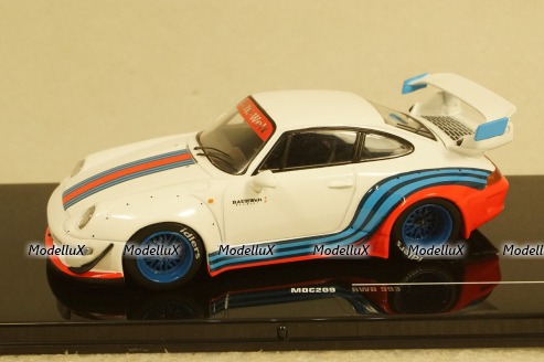 Porsche 911 (993) RWB Rauh-Welt Martini white, MOC209, IXO 1:43