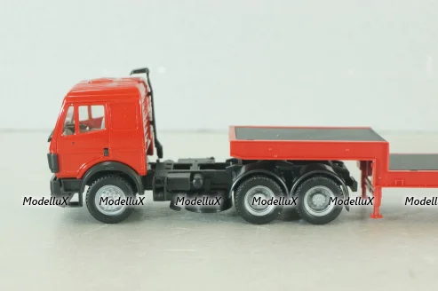 Mercedes SK 2436 with semi trailer, red 141963, Herpa 1:87