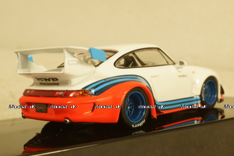 Porsche 911 (993) RWB Rauh-Welt Martini white, MOC209, IXO 1:43