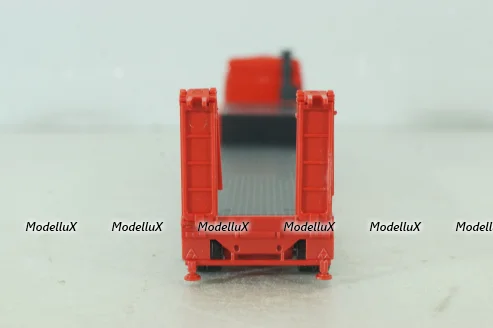 Mercedes SK 2436 with semi trailer, red 141963, Herpa 1:87